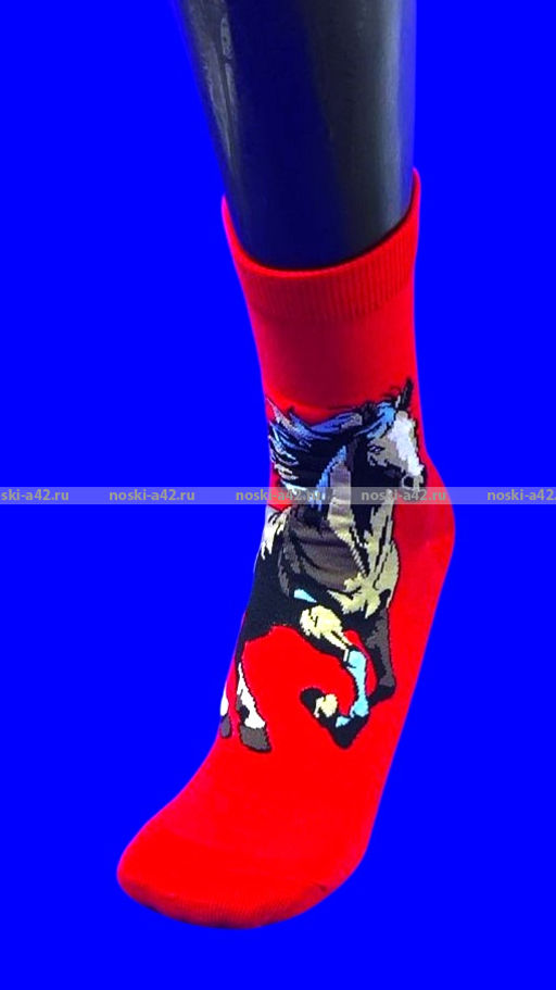 Цена за 10 пар.Носки универсальные ЦВЕТНЫЕ Символ 2026 года арт. 7134