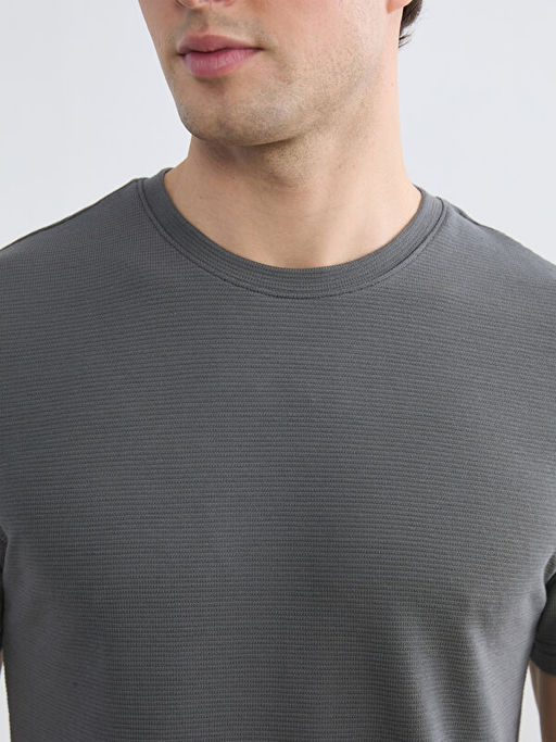 Bisiklet Yaka Penye Erkek Ti??rt