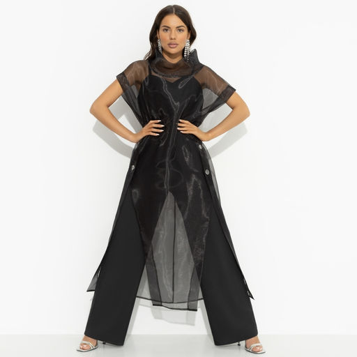 Комбинезон с накидкой из органзы Стиль без компромиссов (2 в 1)