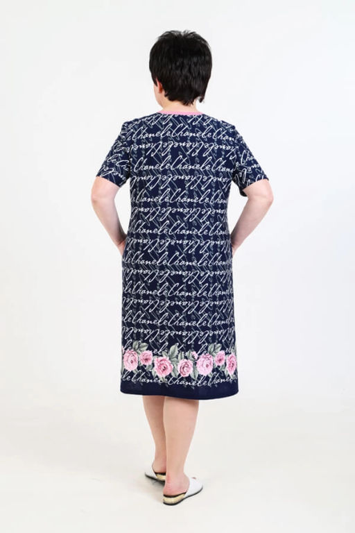 Халат женский, цвет синий