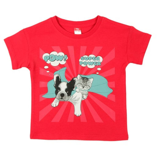 CRB wear/CWK 62503 Футболка для девочки, красный/Ex.Cherubino  фото 2