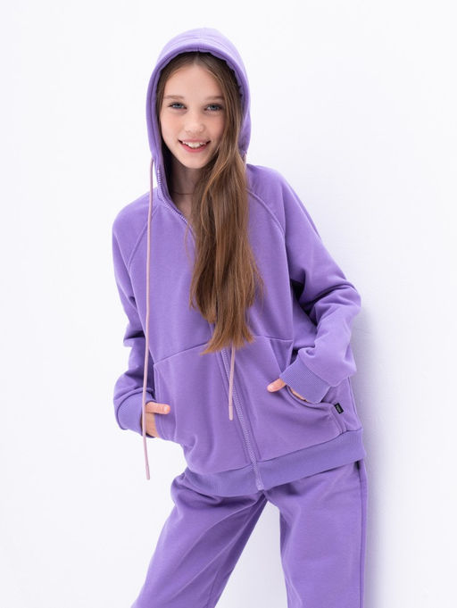 058 Детский утепленный костюм на молнии, милка