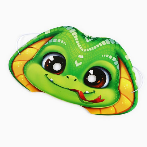 Цена за 10 шт. Маска карнавальная светящаяся в темноте «Змея», 25.8×15.6 см