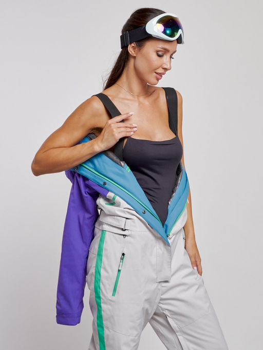 Горнолыжный комбинезон женский зимний темно-фиолетового цвета 2326TF - Chunmai фото 12