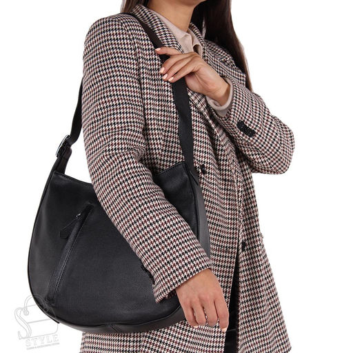 Сумка женская кожаная 5949Q black Polina&Eiterou/30  в Новосибирске