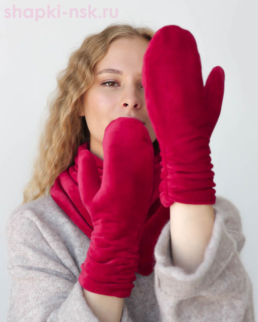 160.01/00-6 Варежки флис (M (7-8))