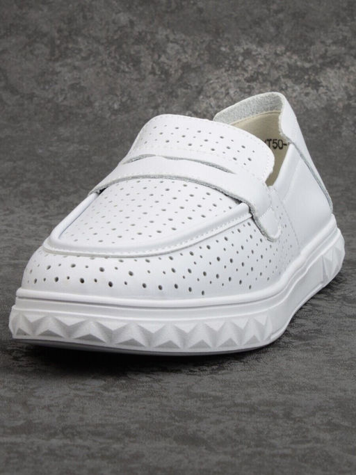 03-DXT50-3 GRAY Лоферы женские (натуральная кожа)