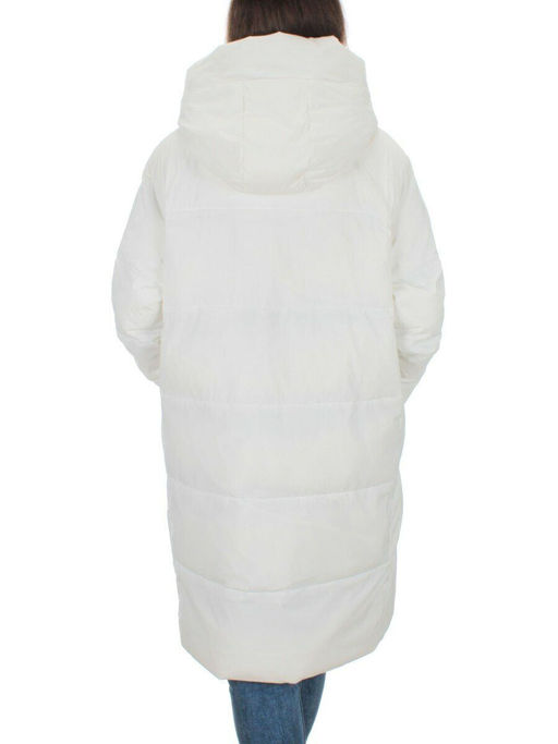 22369 WHITE Пальто зимнее женское (200 гр. холлофайбера) - Fashion фото 5