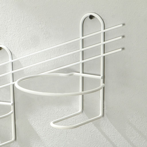 Подвес для кашпо, настенный, d=16 см, белый, «Косая-2»