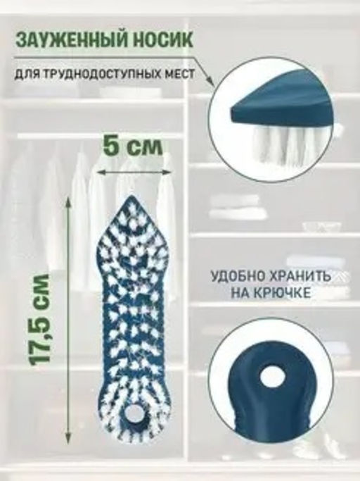 Щетка для одежды "Vanda" L175мм (темно-синий)