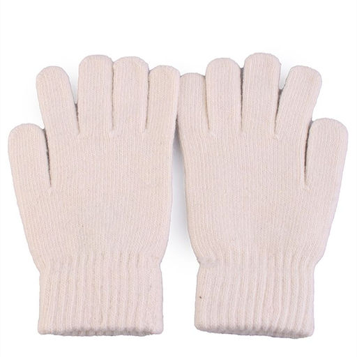 Перчатки детские однотонные с цветочками - BOZA фото 2