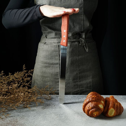 Нож для бисквита, ровный край, ручка дерево, длина лезвия 25 см, коричневый - Simaland фото 8