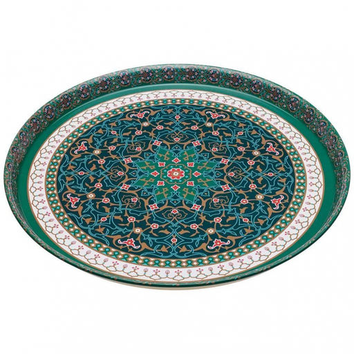 Поднос нерж. AGNESS 33*2,1 см "СУРА" арт. 898-036