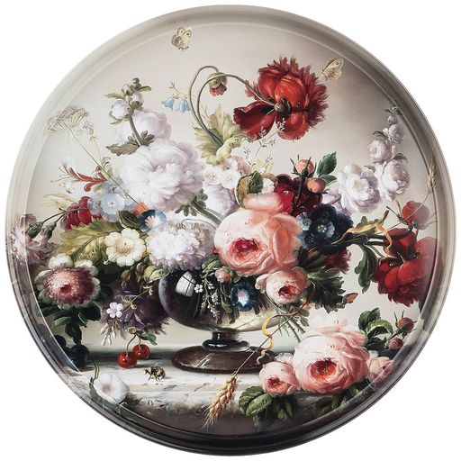 ПОДНОС СЕРВИРОВОЧНЫЙ AGNESS STILL LIFE 33*2,1 СМ