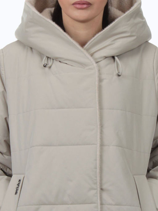 M-9115 LT. BEIGE Пальто зимнее женское (верблюжья шерсть)