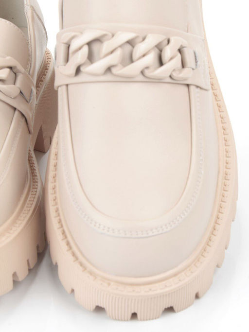 03-5926-2 BEIGE Лоферы женские (натуральная кожа) - Фабричный китай фото 10