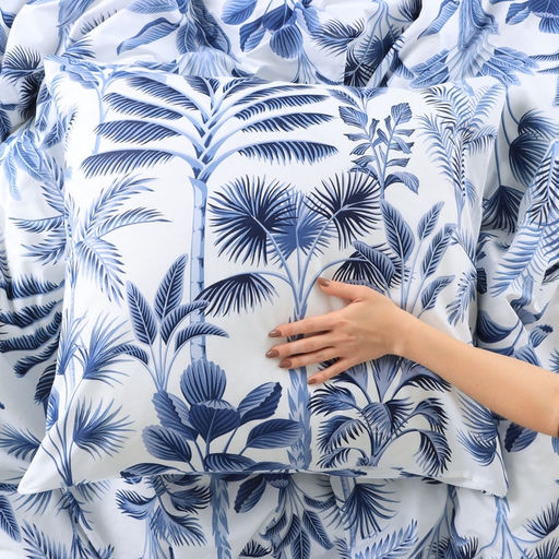 Постельное бельё Этель Евро Palmetto 200*217 см, 220*240 см, 70*70 см - 2 шт, поплин 125 г/м2, хл 100%  фото 6