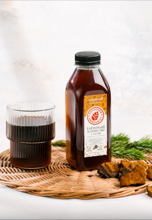 Таёжный эликсир с чагой 0.5 л - Сибереко фото 3