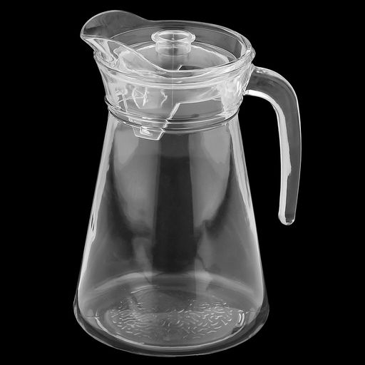 Кувшин стеклянный Фаворит 1,6л, д10см, h21,5см, основание д13,3см, прозрачная пластмассовая крышка, Дели Гласс (Deli Glass) (Китай) - Домашняя мода фото 3