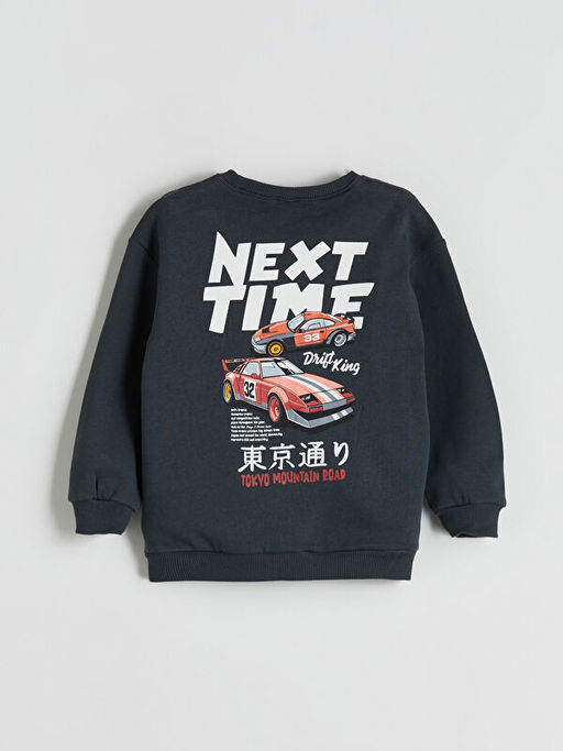 Bisiklet Yaka Erkek ?ocuk Sweatshirt