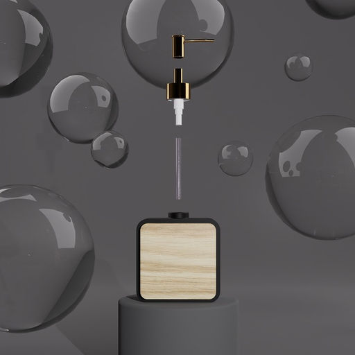 Аксессуары для ванной Агат, 4 предмета: дозатор, мыльница, 2 стакана, чёрные - Simaland фото 8