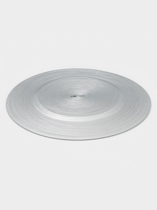 Тарелка подстановочная Wilson&Young Silvery, d=33 см, стекло, серебристая