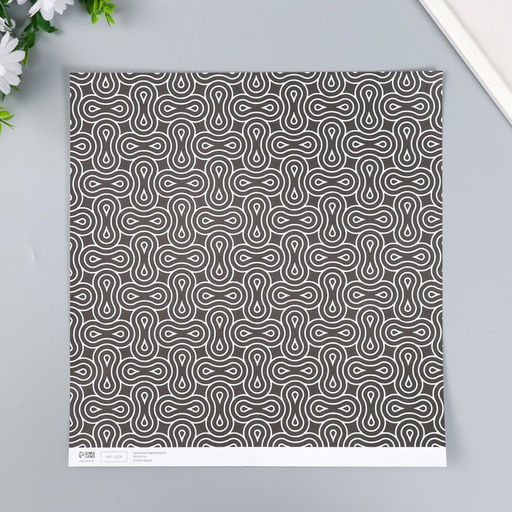 Цена за 5 шт. Бумага для скрапбукинга двусторонняя Харизма и стиль плотность 180 гр 30,5х32 см - Арт узор фото 3