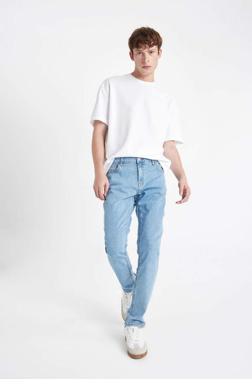 Pedro Slim Fit Джинсовые брюки узкого кроя с нормальной талией и узкими штанинами - Defacto фото 4