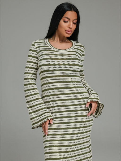 Амелия платье женское (бело-черный) - Lovetex фото 9