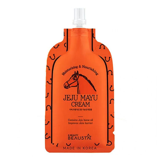 Beausta Крем для лица питательный с лошадиным жиром / Jeju Mayu Cream, 15 мл  фото 4