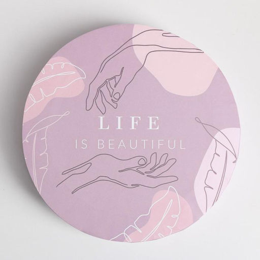 Коробка подарочная круглая Нежный, 13 13,5 см - Дарите счастье фото 3