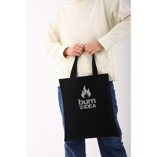 Сумка-шопер Burn with IDEA блёстки, без молнии, без подкладки, цвет чёрный - Nazamok фото 9