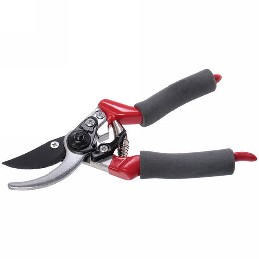 Секатор плоскостной 8" (21,5см) "Садовник" металлические комбинированные ручки ДоброСад