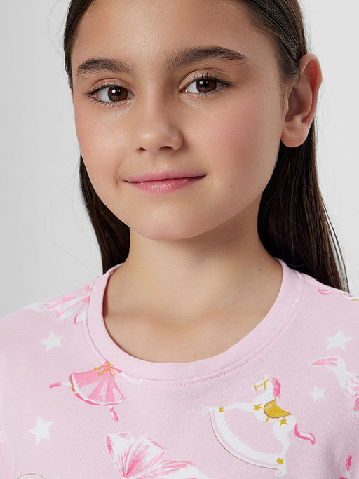 Комплект для девочек розовый