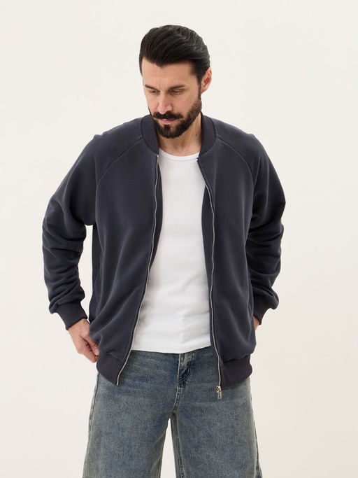 Толстовка мужская 25134-530 футер графитовый