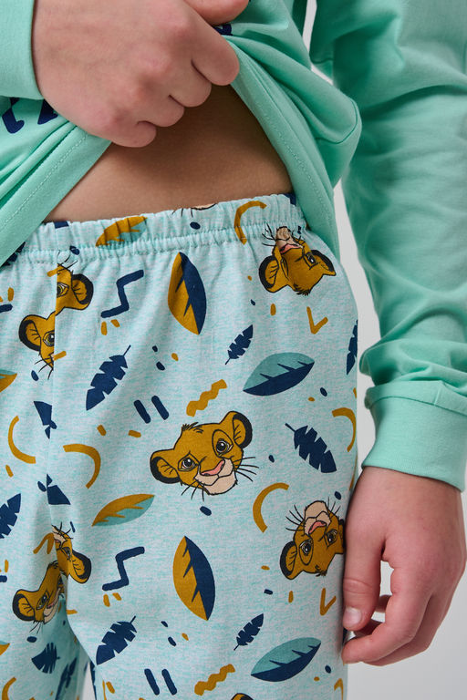 Пижама Кулирка с рибаной длинный рукав