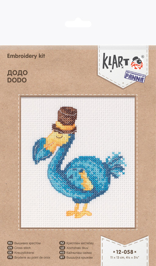 Klart набор для вышивания 12-058 Додо 11 х 13 см