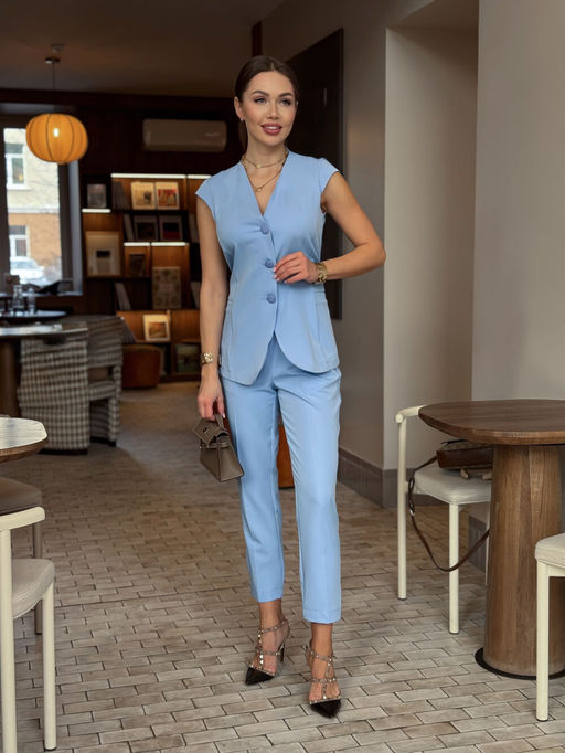 Брюки AURA 4171-164 голубой