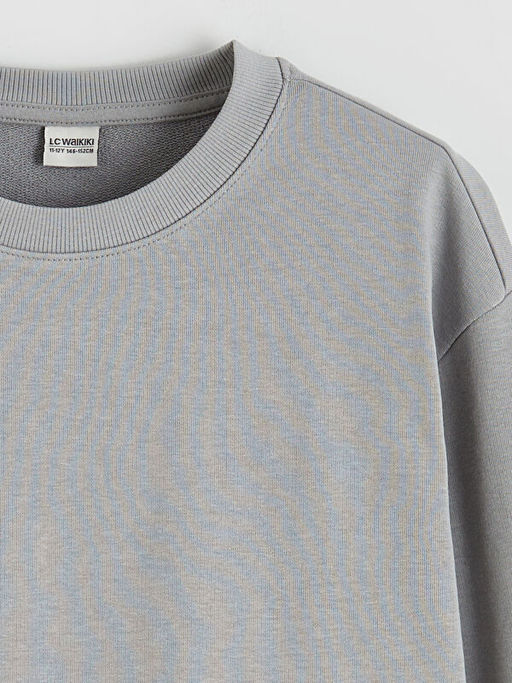 Bisiklet Yaka Erkek ?ocuk Sweatshirt