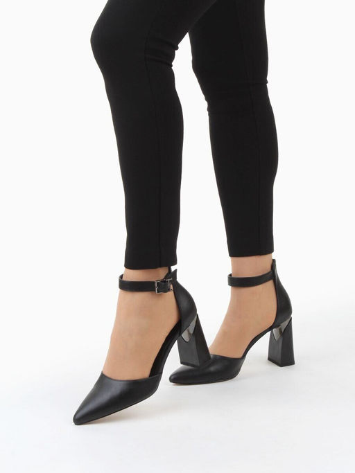 06-XLP1335-1 BLACK Туфли женские (натуральная кожа)