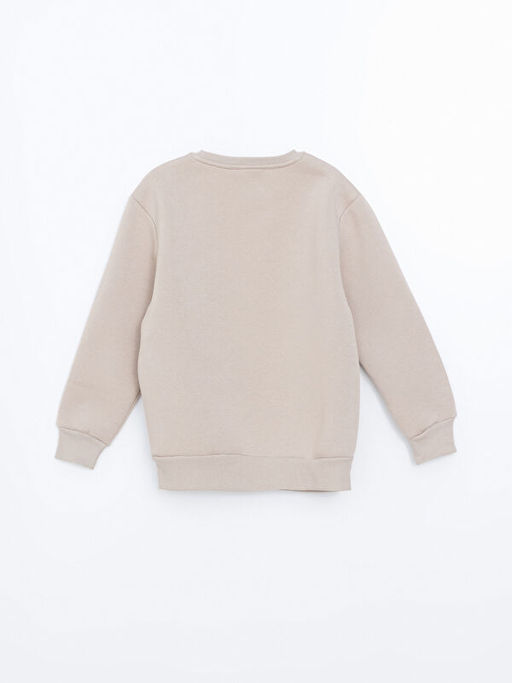 Bisiklet Yaka Bask?l? Erkek ?ocuk Sweatshirt - Waikiki фото 3