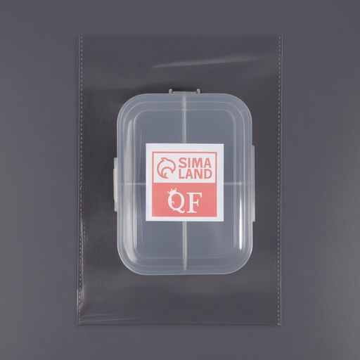 Цена за 2 шт. Органайзер для хранения мелочей, 4 секции, 12×9×4.5 см, прозрачный