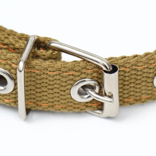 Ошейник брезентовый двухслойный, 52 х 2 см, песочный - Пижон фото 3