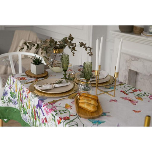 Скатерть Этель Луговые цветы 220х150 см, 100 % хл, саржа 190 гр/м2  фото 9
