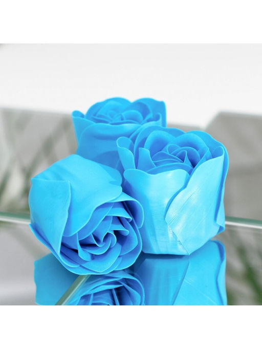 Мыльные розочки, синие, набор 6 шт. - SB BEAUTY фото 7