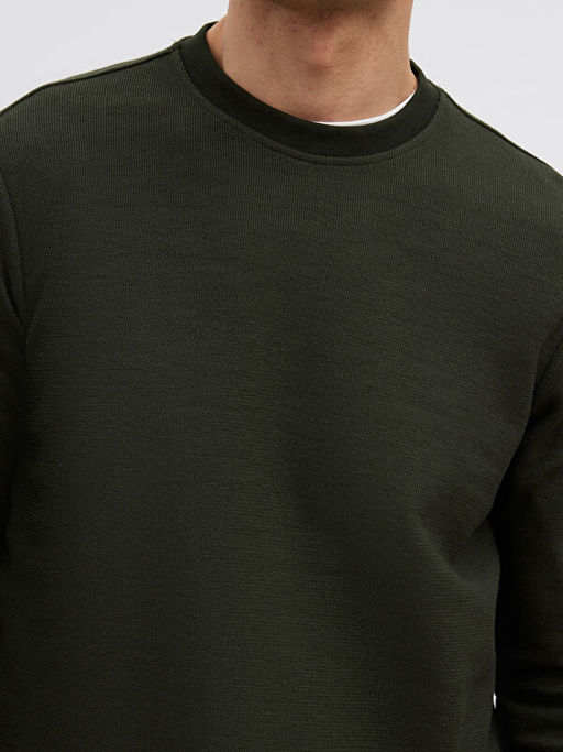 Bisiklet Yaka Uzun Kollu Erkek Ti??rt