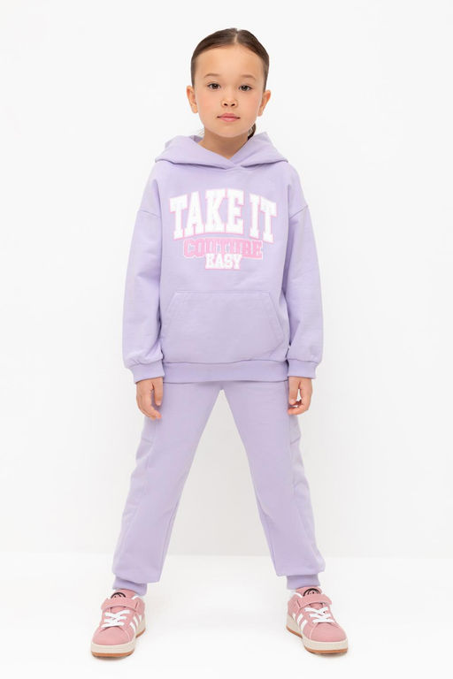 КР 400783/пастельно-лиловый брюки для дев