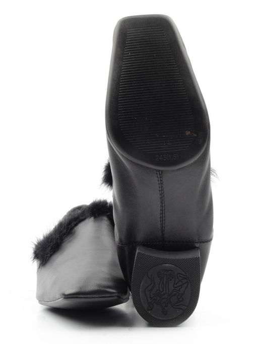 03-N18120S-2 BLACK Полуботинки женские (натуральная кожа)
