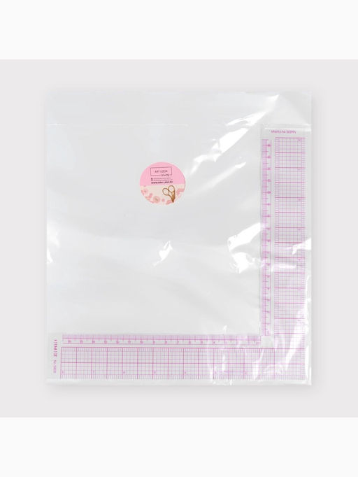 Цена за 3 шт. Линейка для кроя и шитья, 21.5×21.5 см