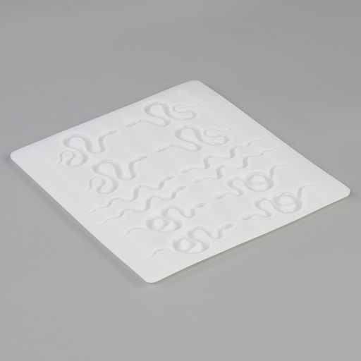 Молд силиконовый «Змейки» 16,5 х 14,8 х 1 см